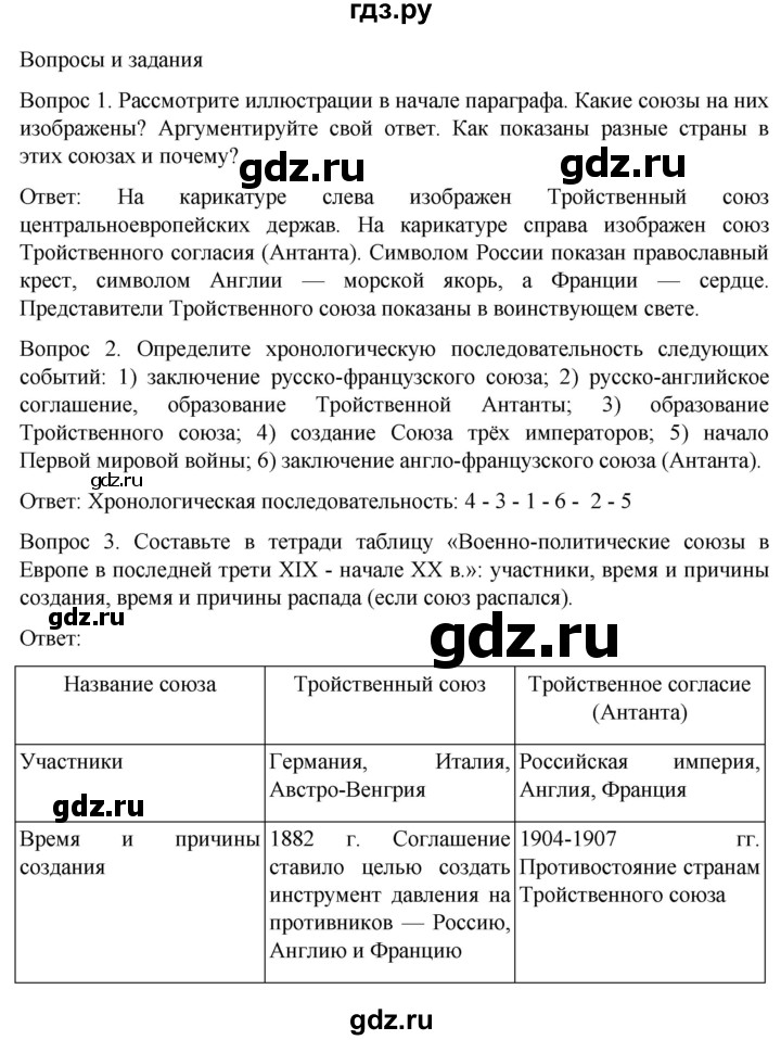 обучение по истории 9 класс Морозов История нового времени  страница - 210, Решебник