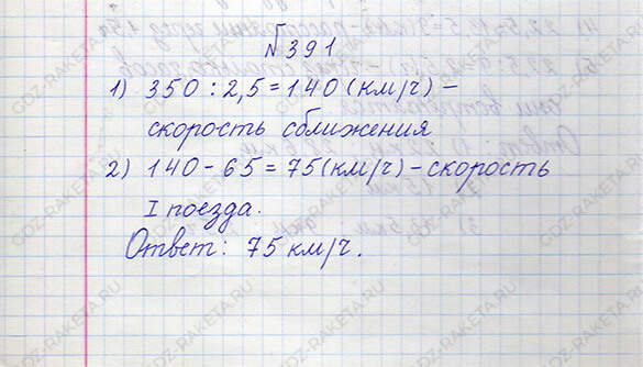 Ответ к учебнику по математике 6 класс Дорофеев, Шарыгин, Суворова номер 391